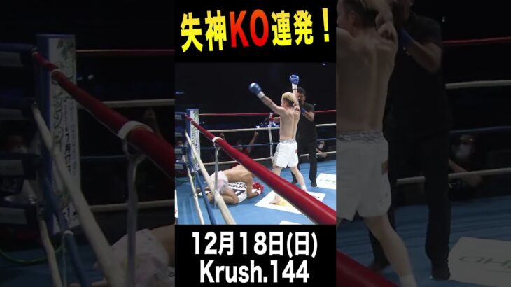 失神KO連発！西元 也史初のタイトルマッチへ！ 12.18Krush.144 #Shorts