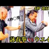 瞬殺で倒す”詠春拳”チェンソーパンチとは？4秒間で何発うてる？【神速連打対決】