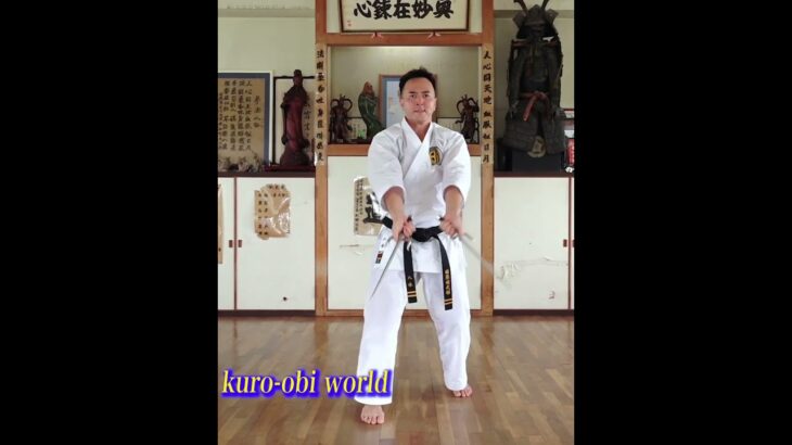 Okinawa Karate with a weapon（Sai）シソーチン【四向鎮】サイの型 #karate #空手