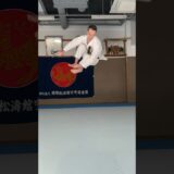 French karate man flying in the air! Paul Huglo sensei #skif #karate