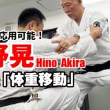 日野晃「衰えない力」の正体ーー膝と体重移動　unfading power of Hino AkiraーーHow to use your knees and shift your weight.