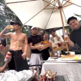 お疲れ様会でBBQしました