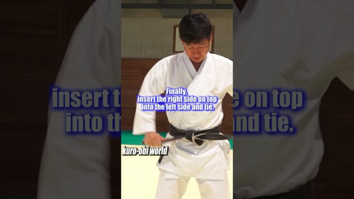 Let’s tie a Karate belt!【2】