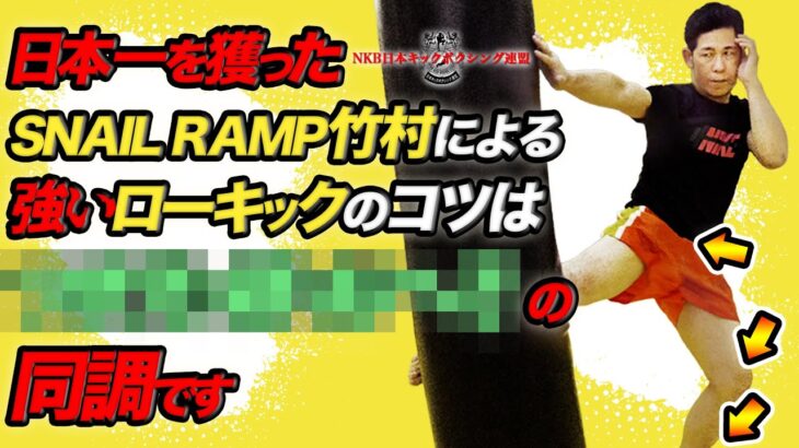 【SNAILRAMP】竹村哲のキックボクシング指導が分かりやすすぎる