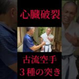 【点-鋭角】古流唐手の突きの真実！あなたはこの突きの秘密があるか？３種の突き（点ー鋭角）新垣盛賢先生×熊澤伸哉