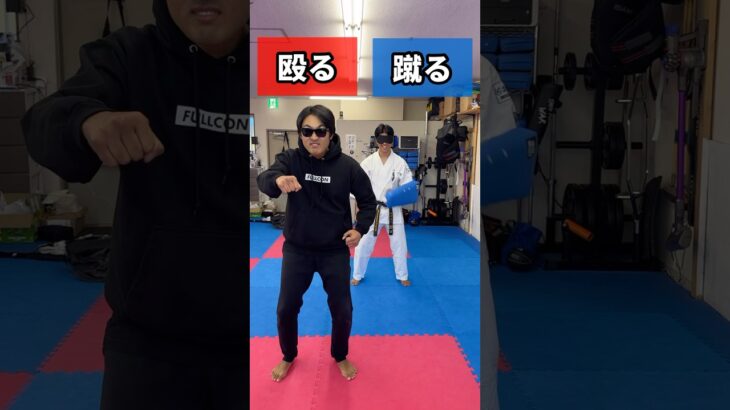 殴るか蹴るかどっち？#shorts #karate