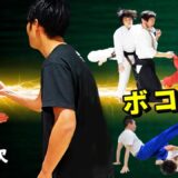 Aikido master gets beaten up by various martial artists