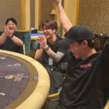 パラダイスシティのプール付きヴィラで祝勝会してもらった