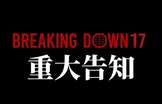 BreakingDown17 オーディション参加者募集開始‼︎