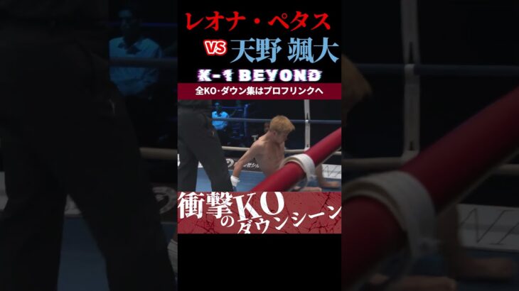 【K-1 BEYOND】[石の拳]レオナ・ペタス vs [KING BABY]天野 颯大 KOシーン/next 2025.7.13.K-1 DONTAKU チケット好評発売中！！