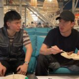 天心と祝勝会BBQした