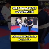 220kgの力士に【本気の三日月蹴り】を蹴った