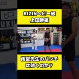 RIZINヘビー級上田幹雄に達人の本気パンチは効くのか？