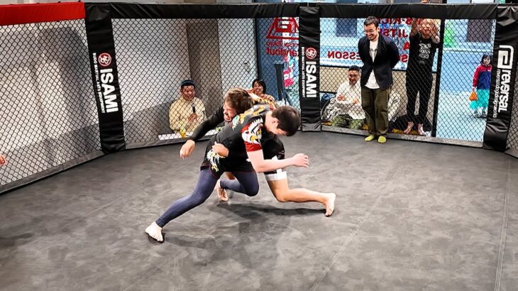 グラップリングの試合に密着