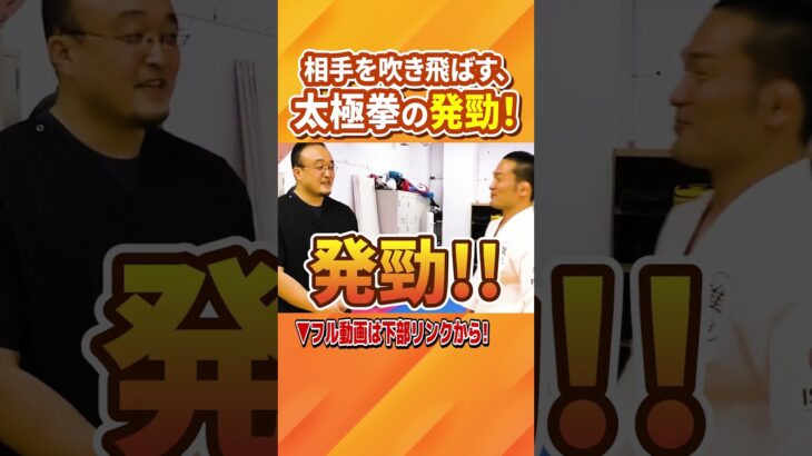 太極拳の発勁で吹き飛ばされる菊野克紀