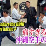 It hurts too much! Guys tried out Okinawa Karate’s “blocking with bone” technique!