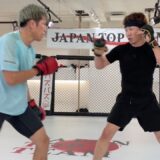 次戦に向けみっさんとスパーリング
