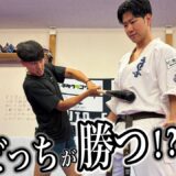【閲覧注意】フルスイング木製バット vs 世界王者の腹…勝つのはどっちだ？