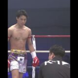 池田 幸司の鋭い膝蹴りが炸裂！たまらずダウン！