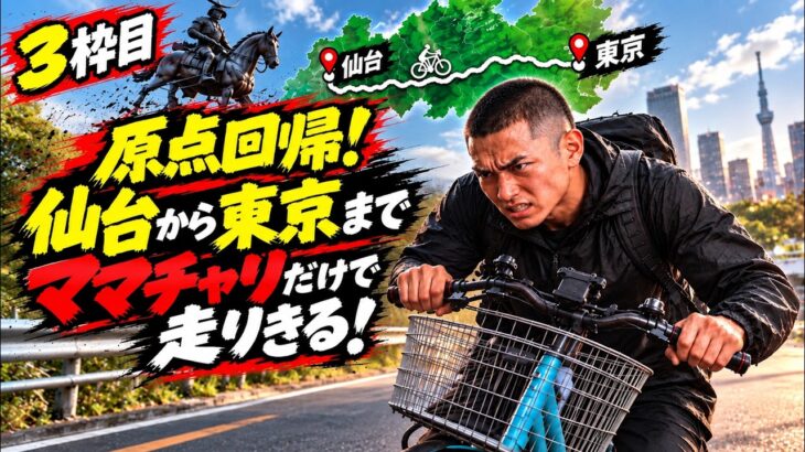 【仙台→東京 0円ママチャリ配信】弟子の信原空がDEEP復帰戦に向けて原点回帰【3枠目】