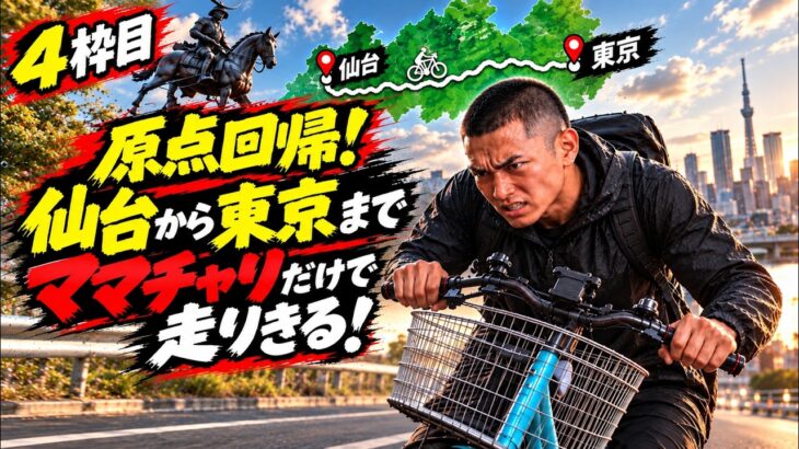 【仙台→東京 0円ママチャリ配信】弟子の信原空がDEEP復帰戦に向けて原点回帰【4枠目】